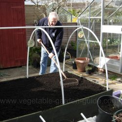 Raking Seed Bed